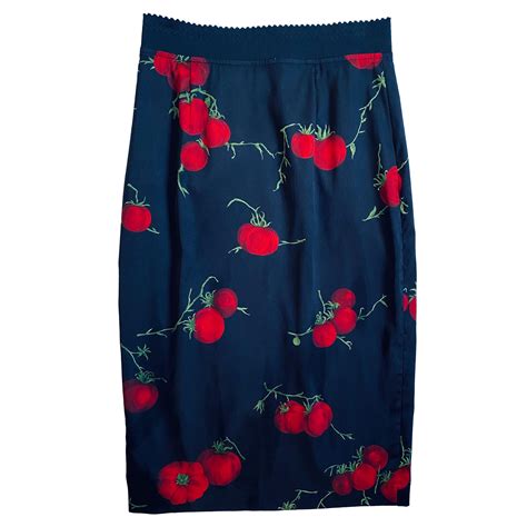 dolce&gabbana red dolce & gabbana tomato-print skirt buy